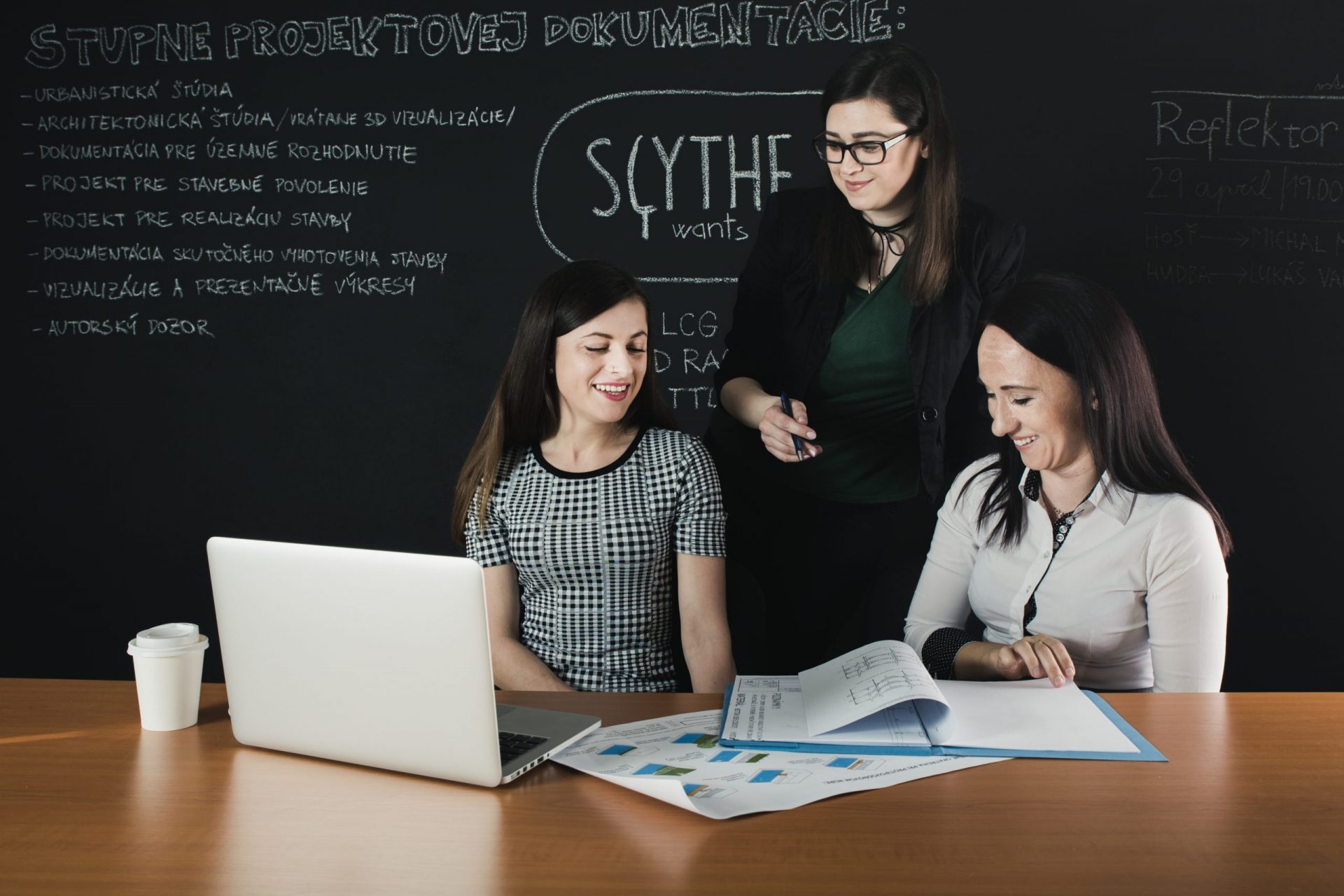 cheerful-female-coworkers-office