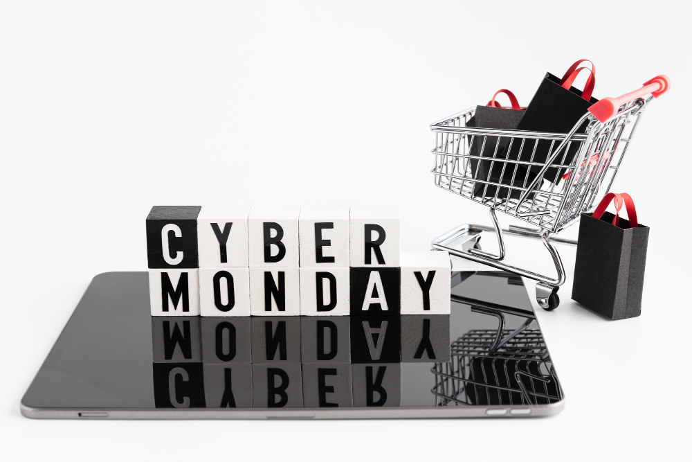 Cyber monday shopping sales special discount on shopify website development